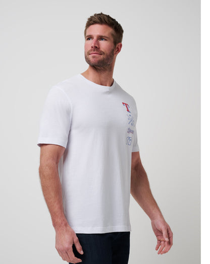 TravisMathew | Texas Rangers Sunset Slam 2.0 Tee - White