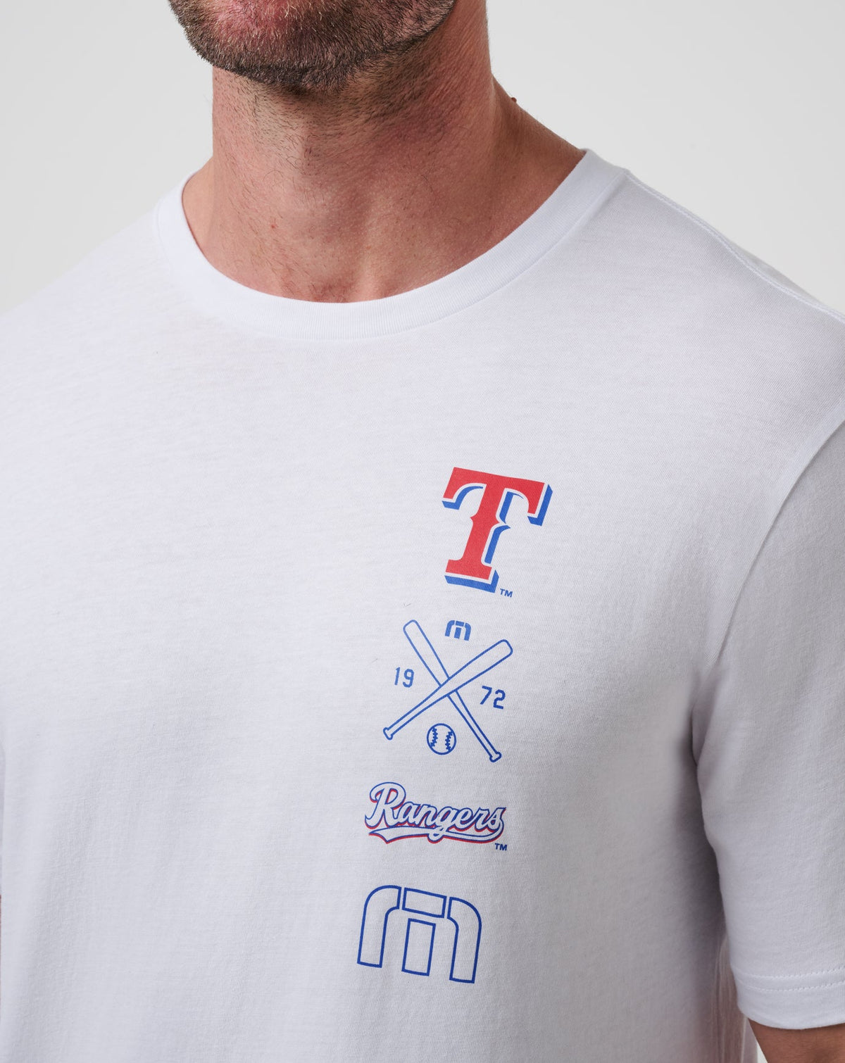 TravisMathew | Texas Rangers Sunset Slam 2.0 Tee - White