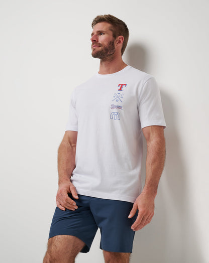 TravisMathew | Texas Rangers Sunset Slam 2.0 Tee - White