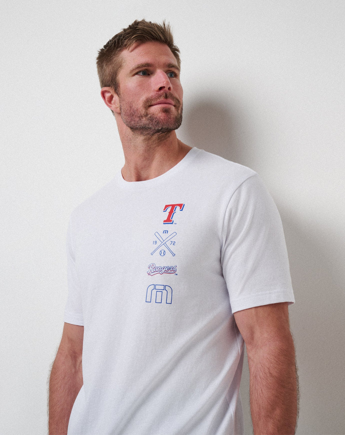 TravisMathew | Texas Rangers Sunset Slam 2.0 Tee - White