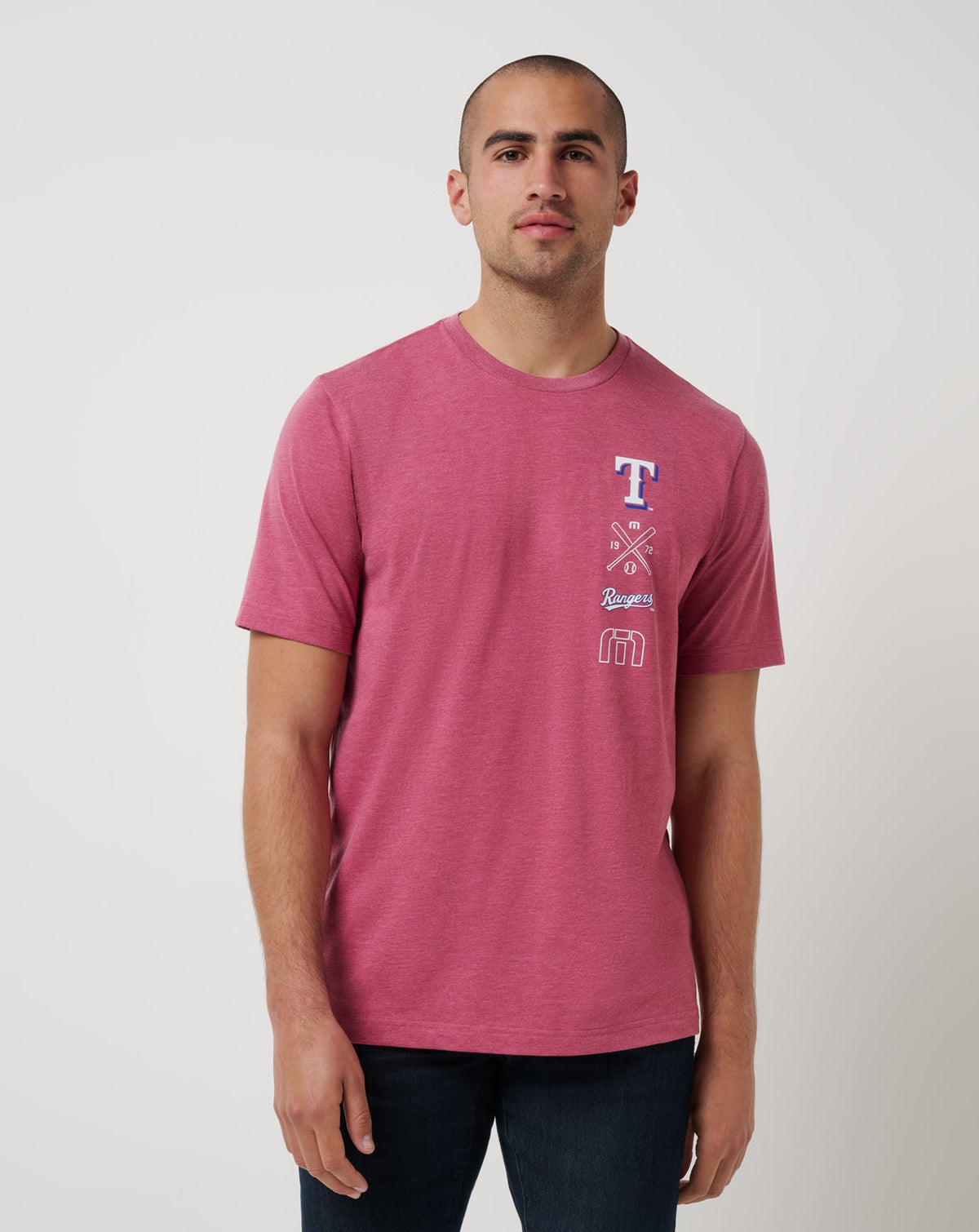 TravisMathew | Texas Rangers Sunset Slam 2.0 Tee - Heather Red