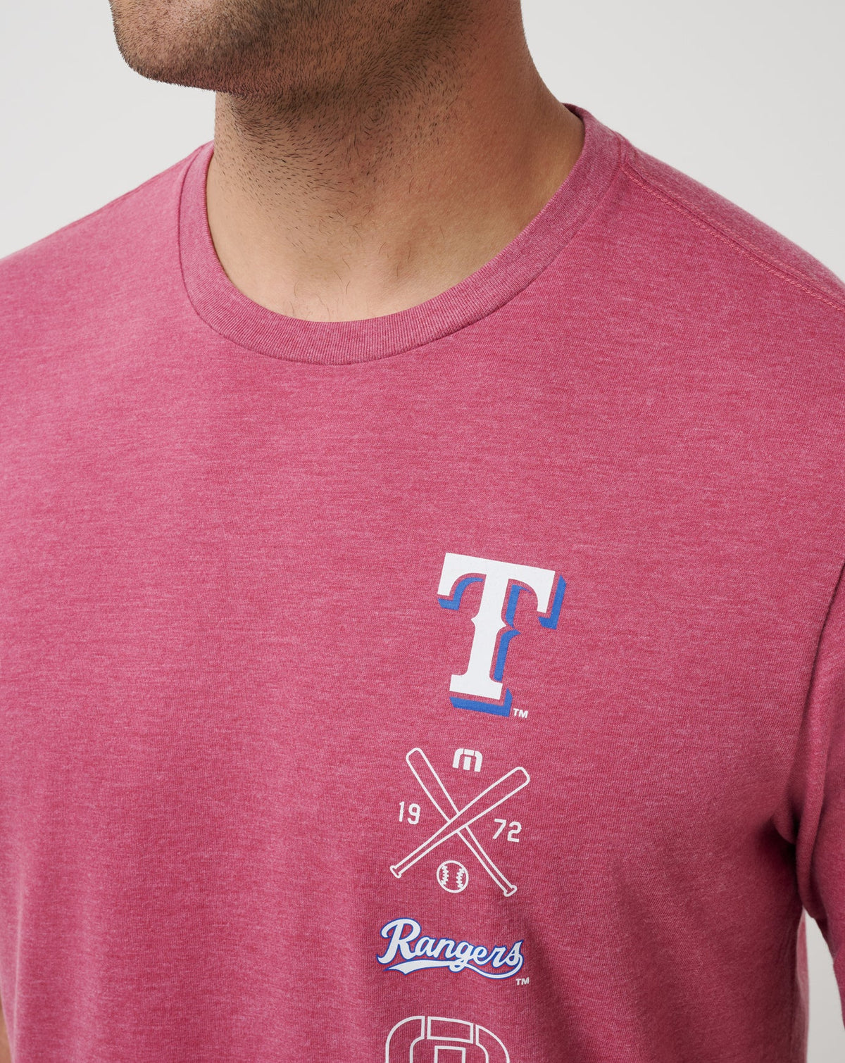 TravisMathew | Texas Rangers Sunset Slam 2.0 Tee - Heather Red