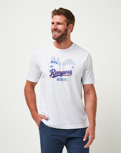 TravisMathew | Texas Rangers Strike One Tee - White
