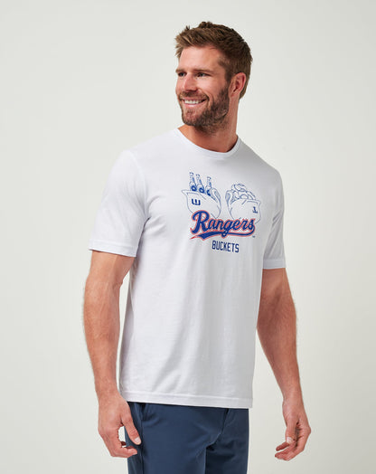 TravisMathew | Texas Rangers Strike One Tee - White