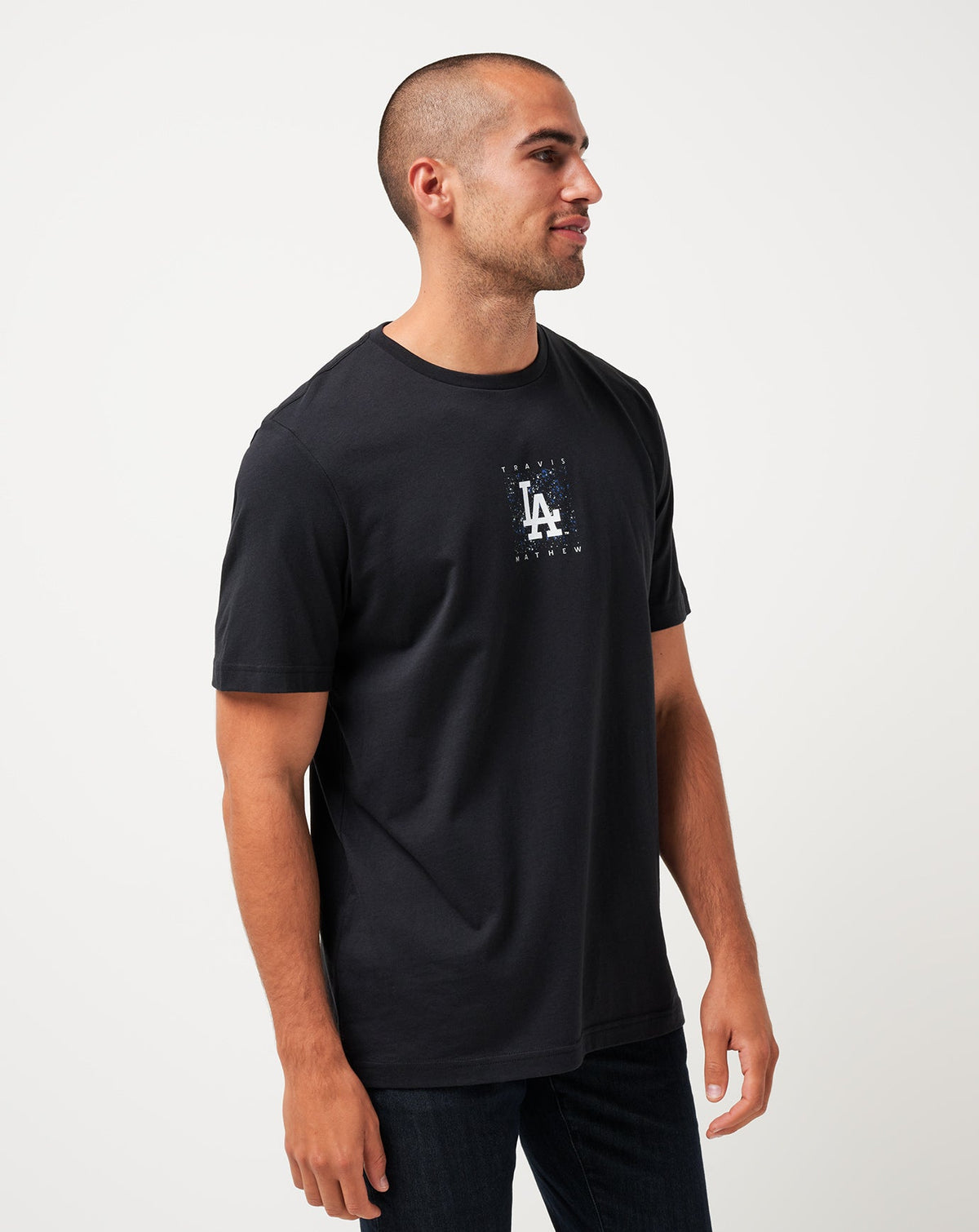 TravisMathew | Los Angeles Dodgers In The Dugout Tee - Black
