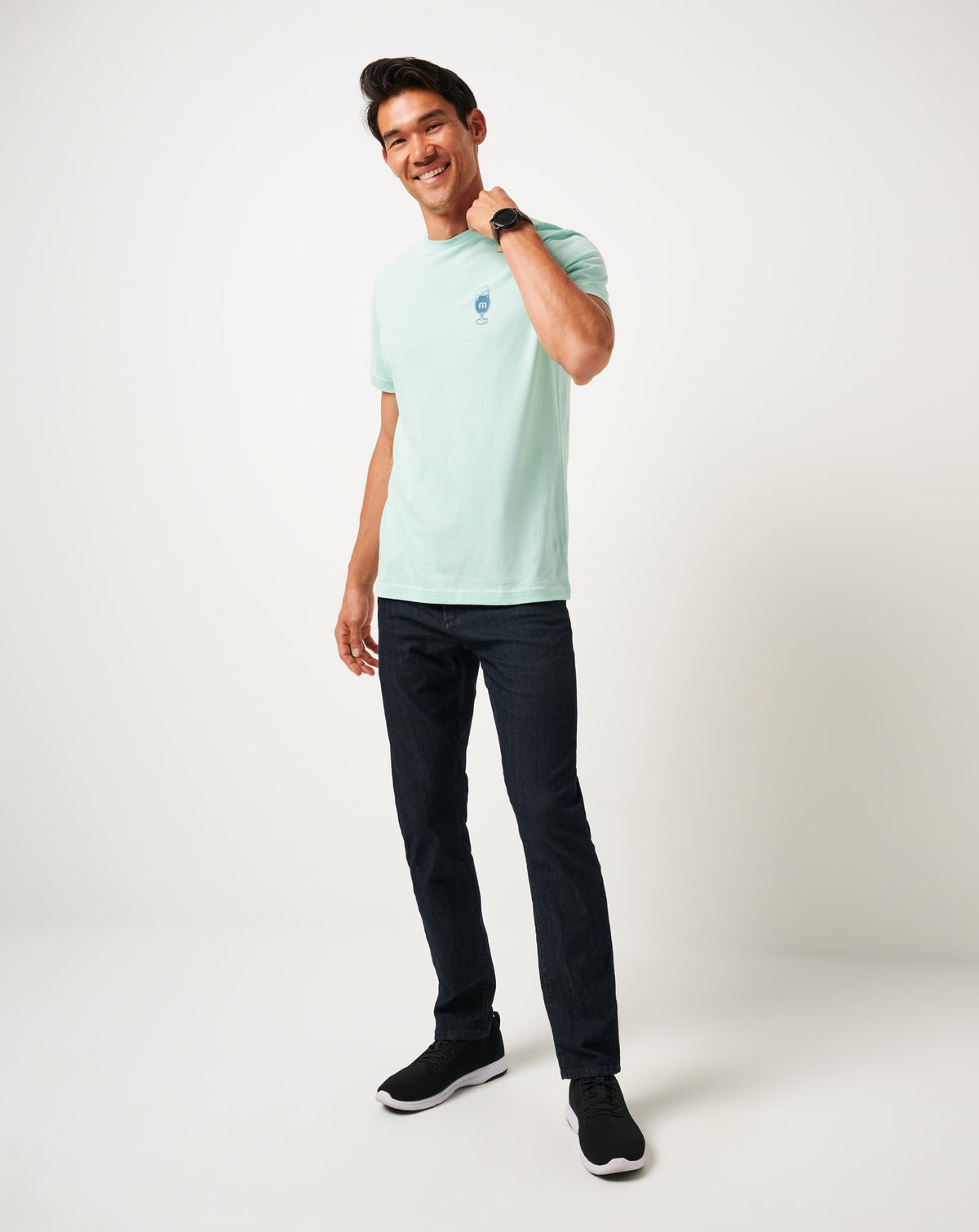 TravisMathew | Bar Break Tee - Eggshell Blue