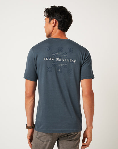 TravisMathew | Preferred Status Tee - Mood Indigo/Vintage Indigo