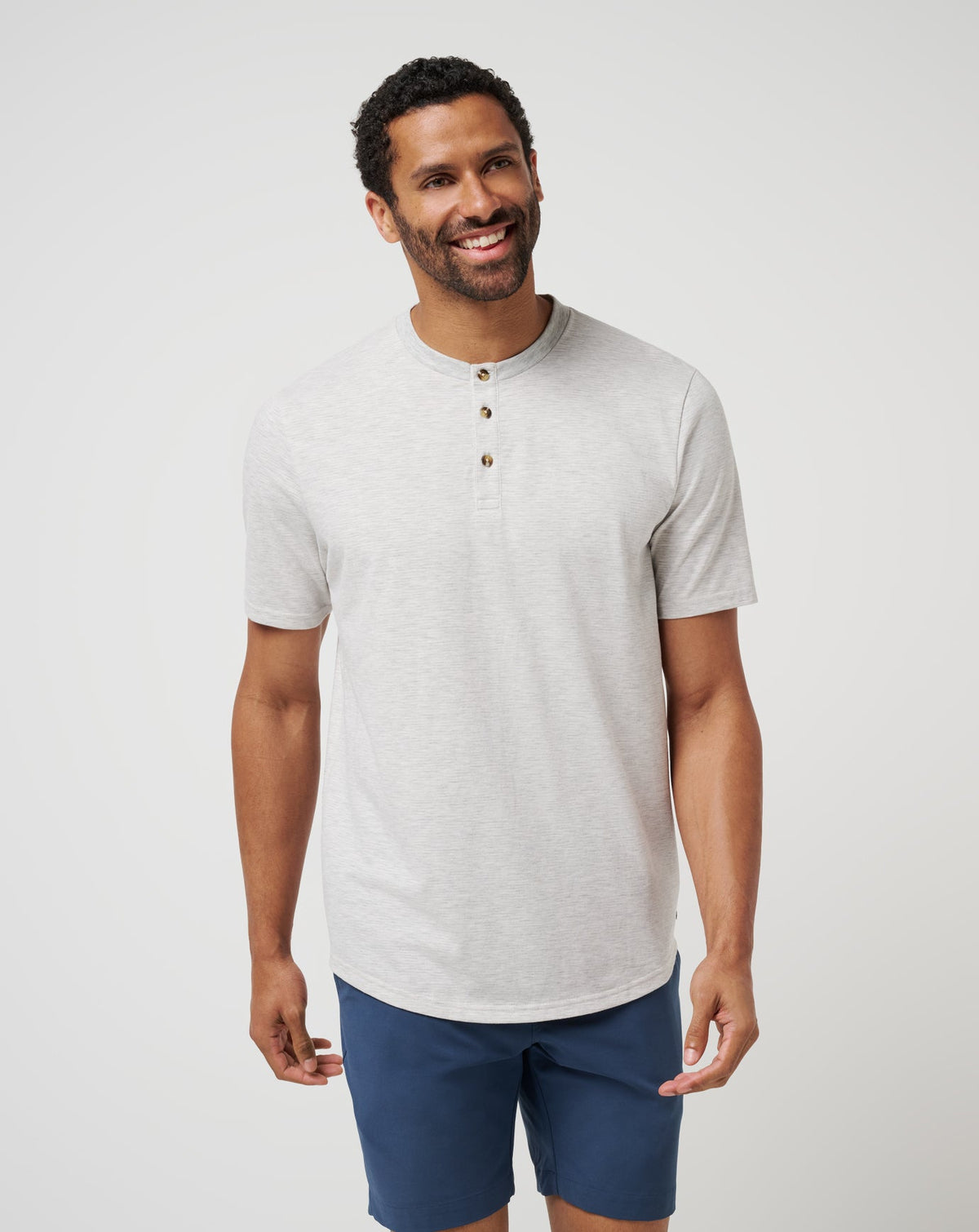 TravisMathew | All Adrift Tee - Heather Light Grey