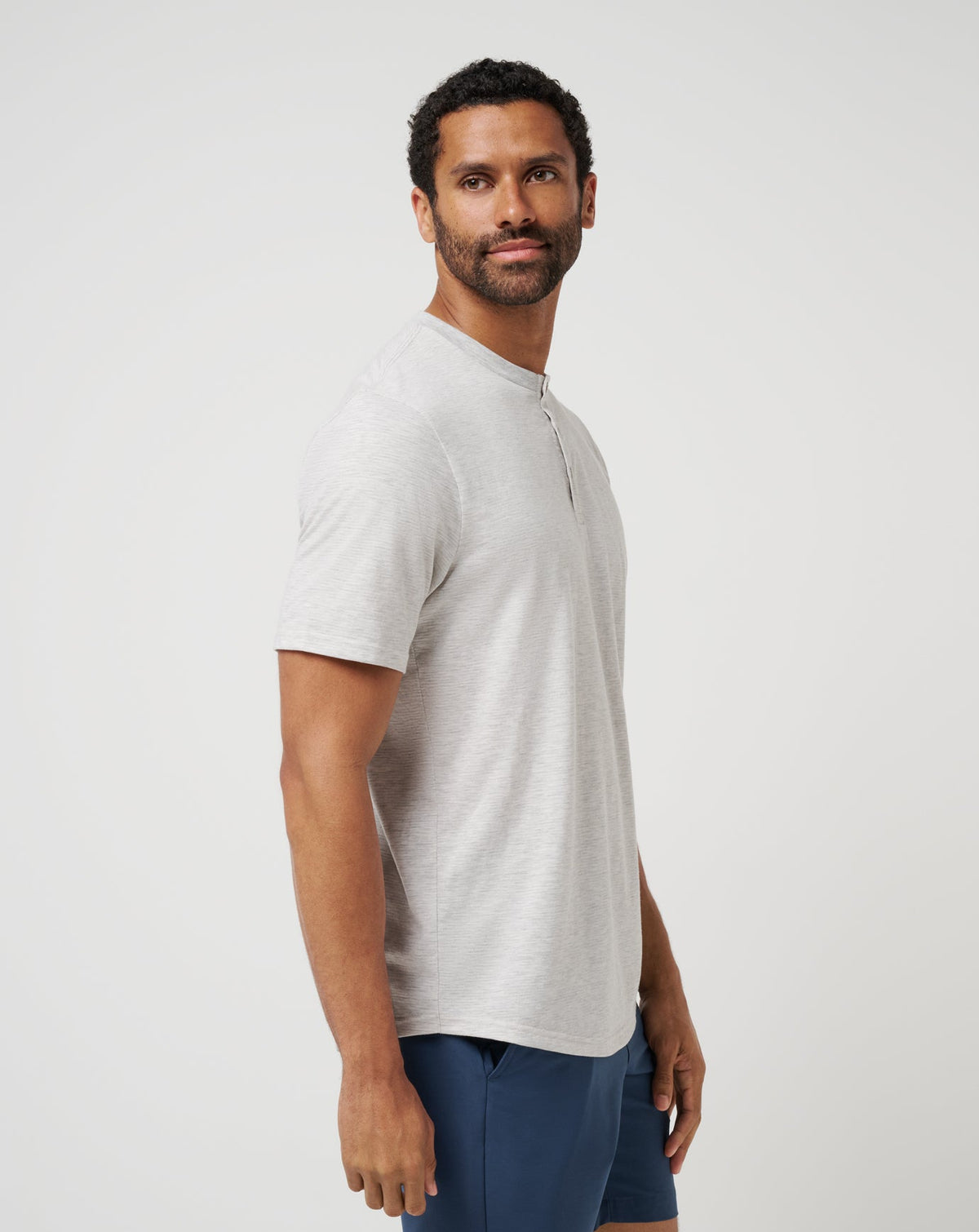 TravisMathew | All Adrift Tee - Heather Light Grey