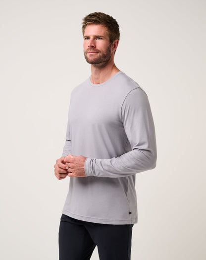 TravisMathew | Performance Jersey Long Sleeve Tee - Sleet