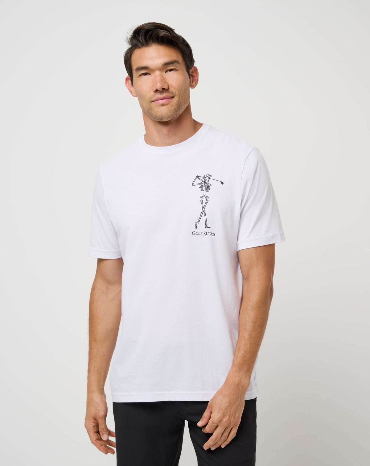 TravisMathew | Golf Sucks Tee - White