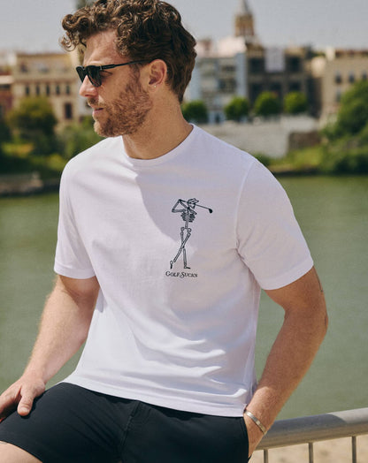 TravisMathew | Golf Sucks Tee - White