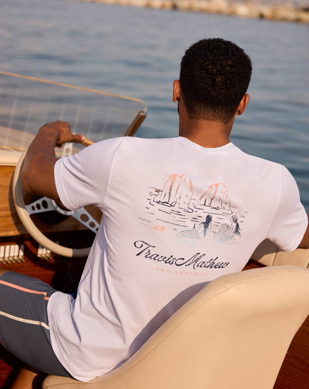 TravisMathew | Cloudless Sky Tee - White