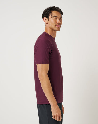 TravisMathew | First Day Active Tee - Mauve Wine