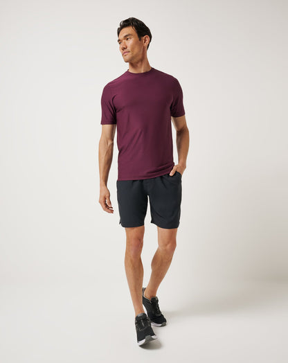 TravisMathew | First Day Active Tee - Mauve Wine
