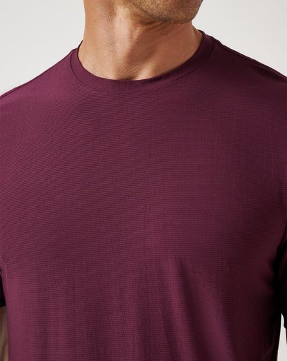 TravisMathew | First Day Active Tee - Mauve Wine
