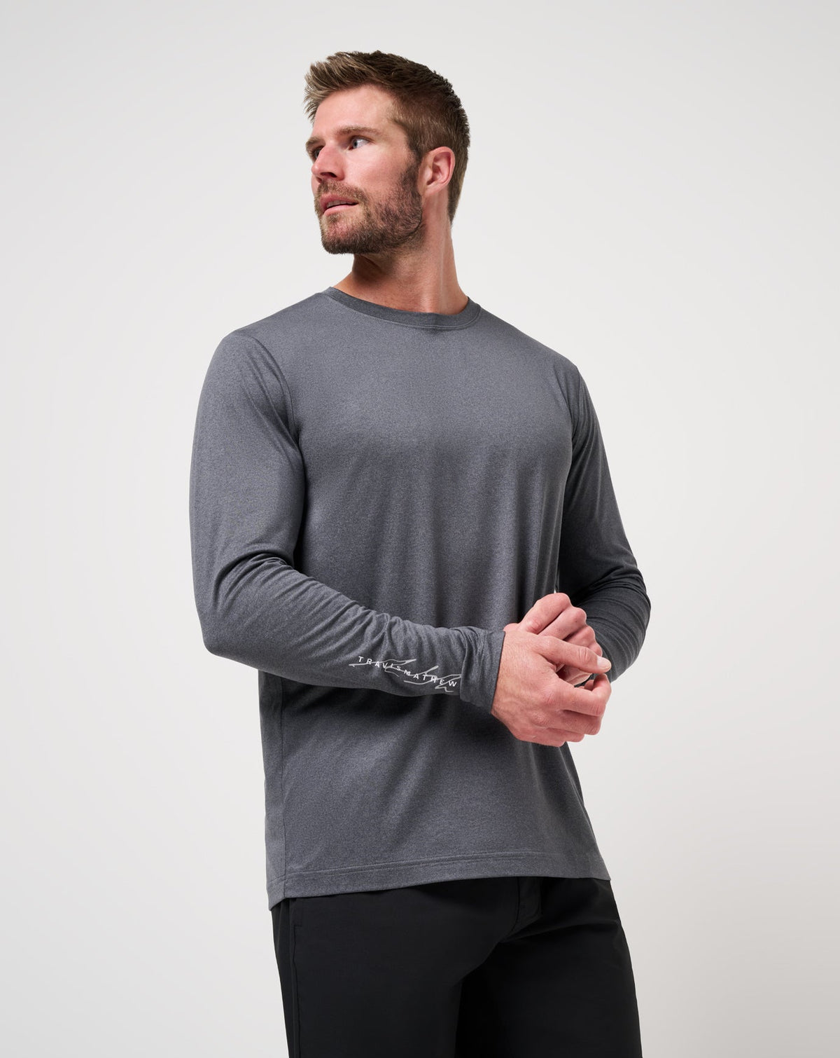 TravisMathew | Court Control Tee - Heather Dark Grey