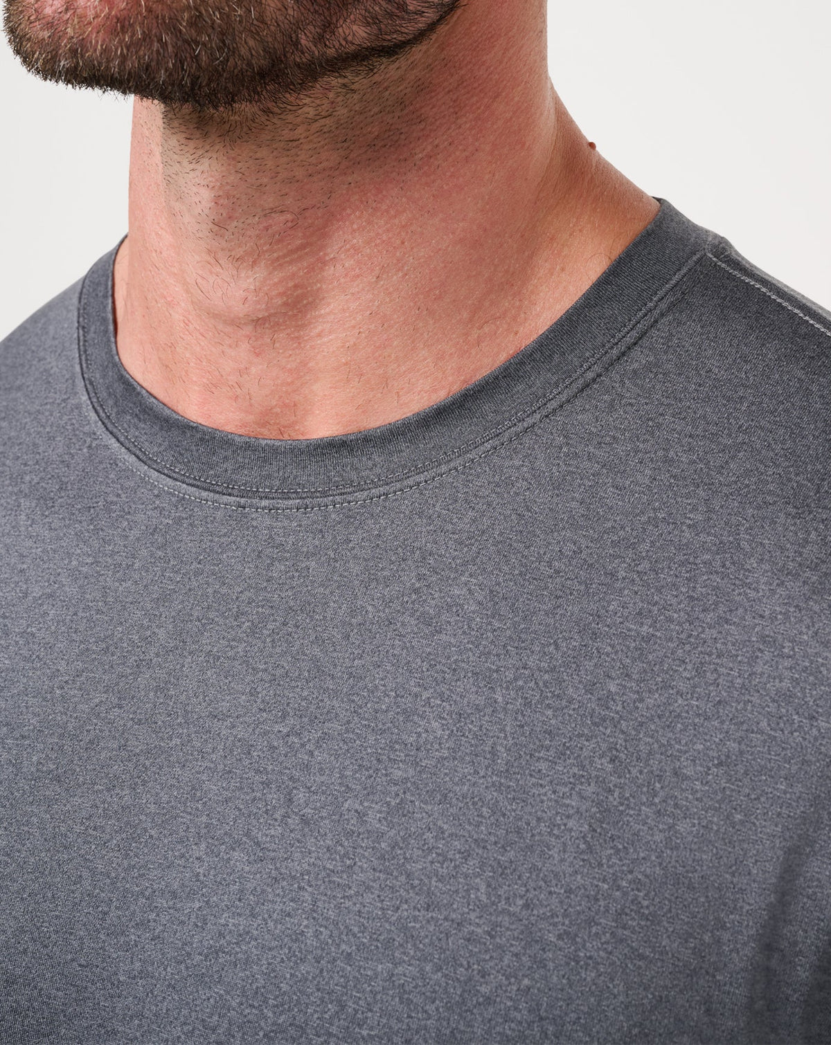 TravisMathew | Court Control Tee - Heather Dark Grey