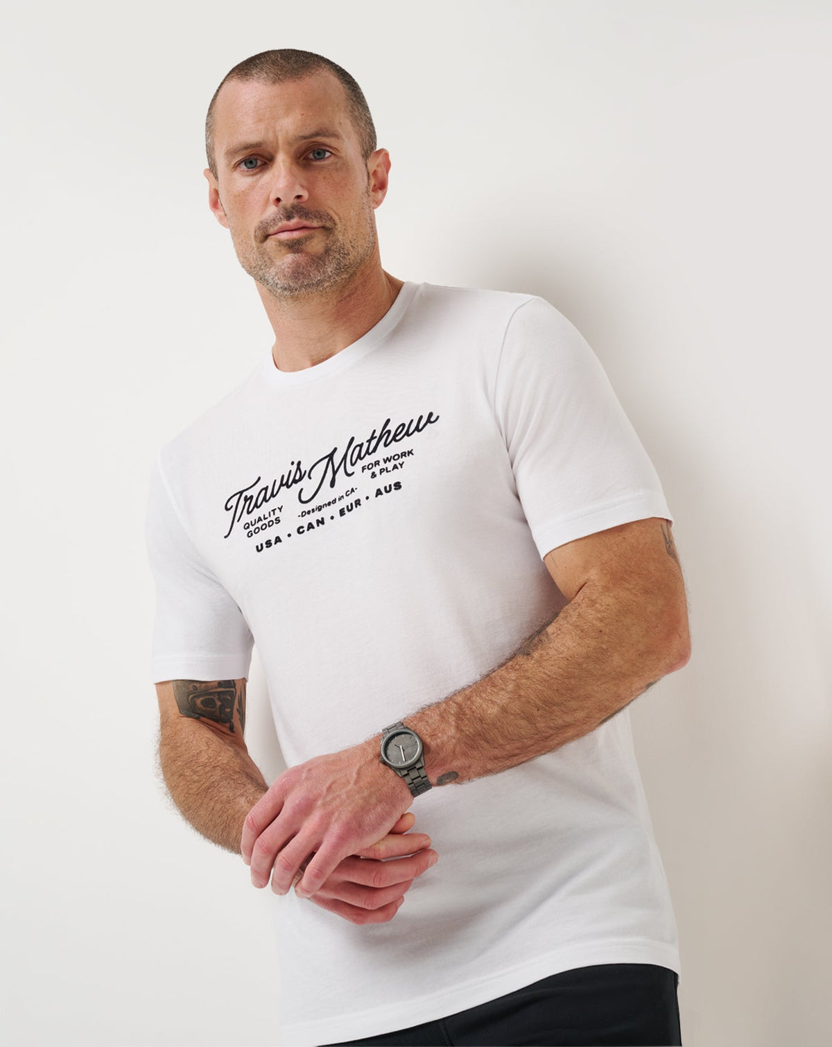 TravisMathew | Perfect Plan Tee - White