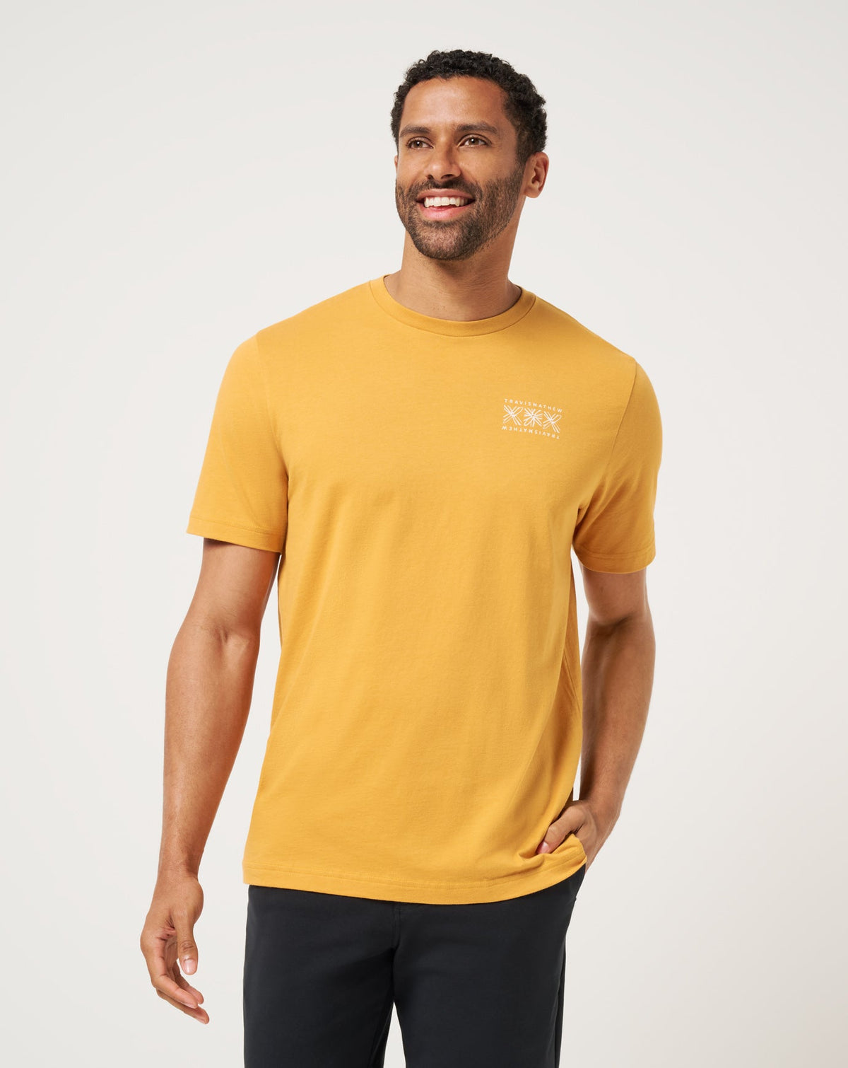 TravisMathew | Crosscheck Tee - Spruce Yellow
