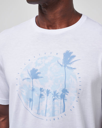 TravisMathew | Foam Paths Tee - White
