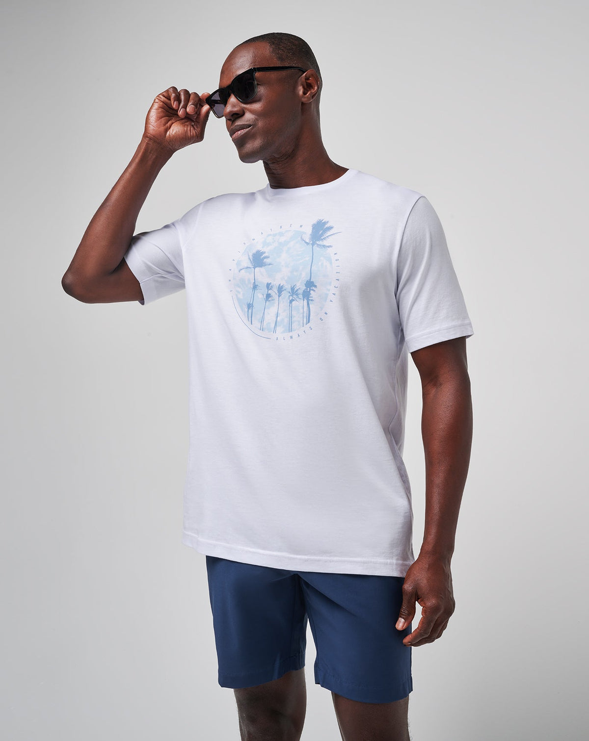 TravisMathew | Foam Paths Tee - White