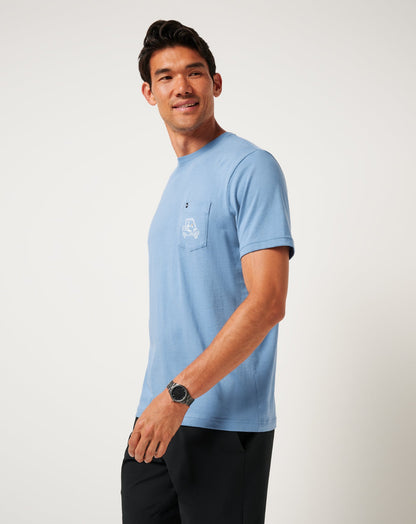 TravisMathew | Lost Mapes Pocket Tee - Pacific Coast