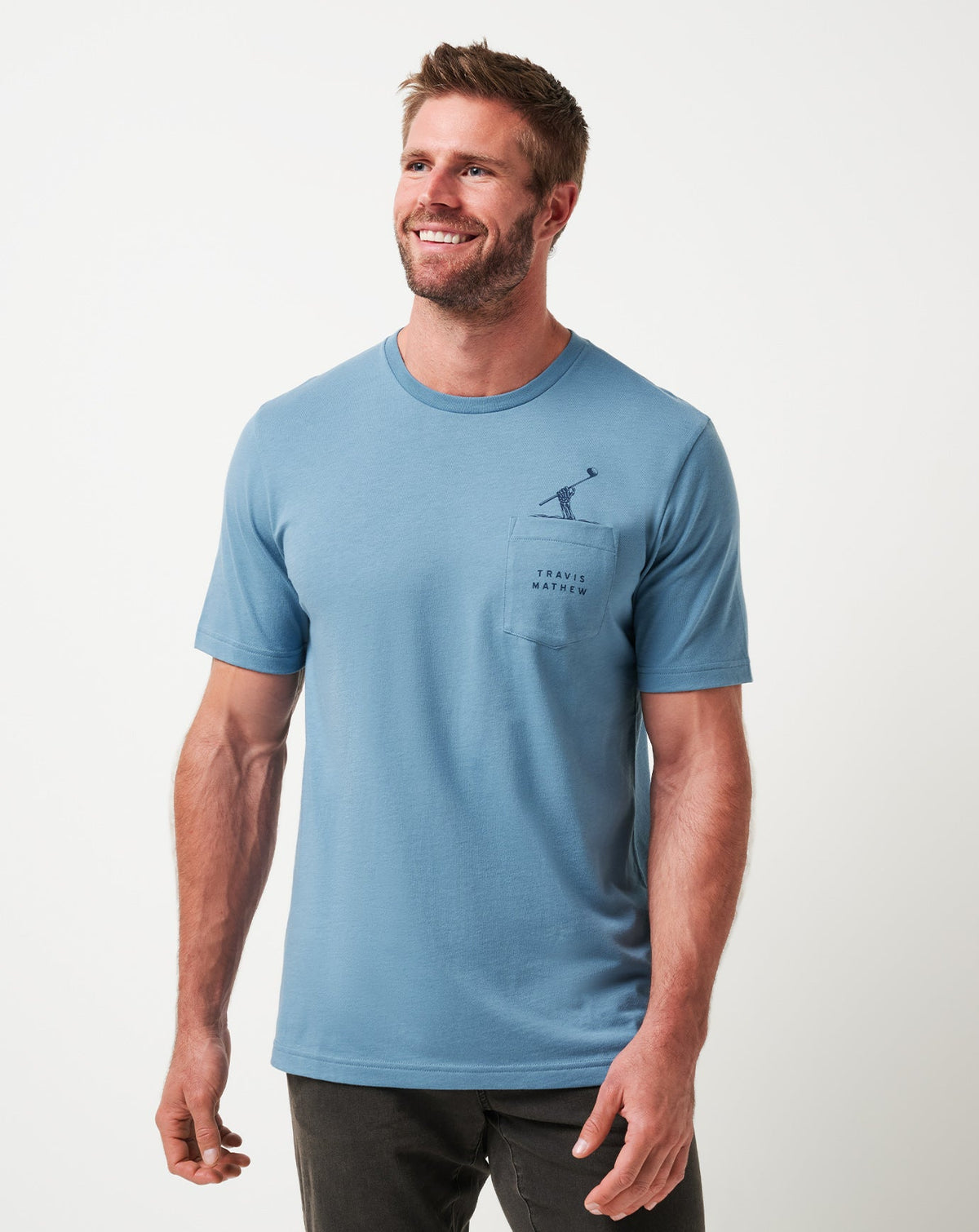TravisMathew | Air Trick Tee - Captains Blue