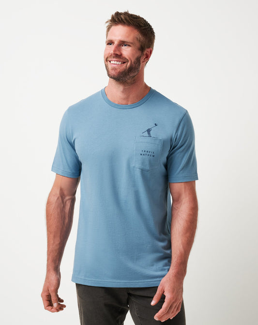 TravisMathew | Air Trick Tee - Captains Blue