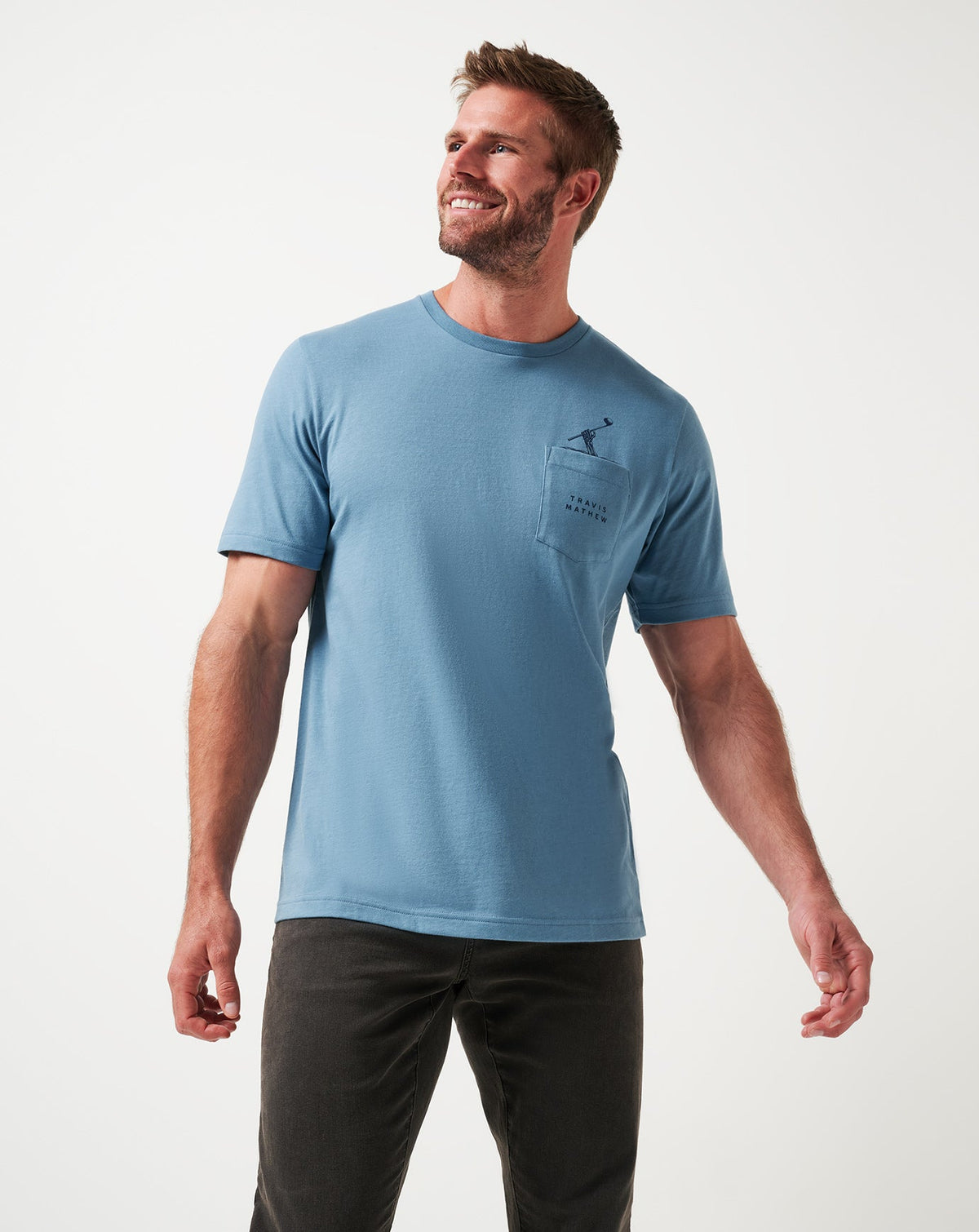TravisMathew | Air Trick Tee - Captains Blue