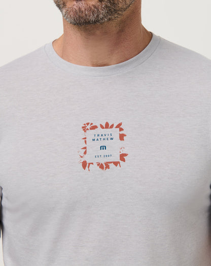 TravisMathew | Short Layover Tee - Heather Light Grey