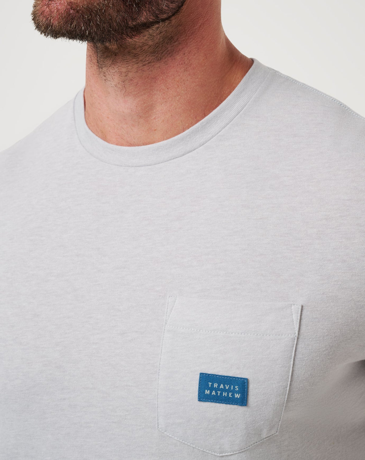 TravisMathew | Travel Diary Tee - Heather Light Grey