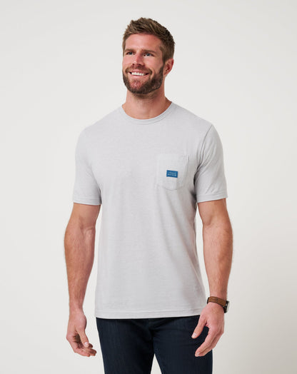 TravisMathew | Travel Diary Tee - Heather Light Grey