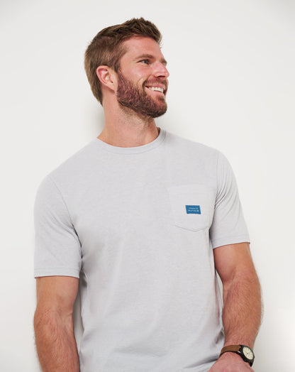 TravisMathew | Travel Diary Tee - Heather Light Grey