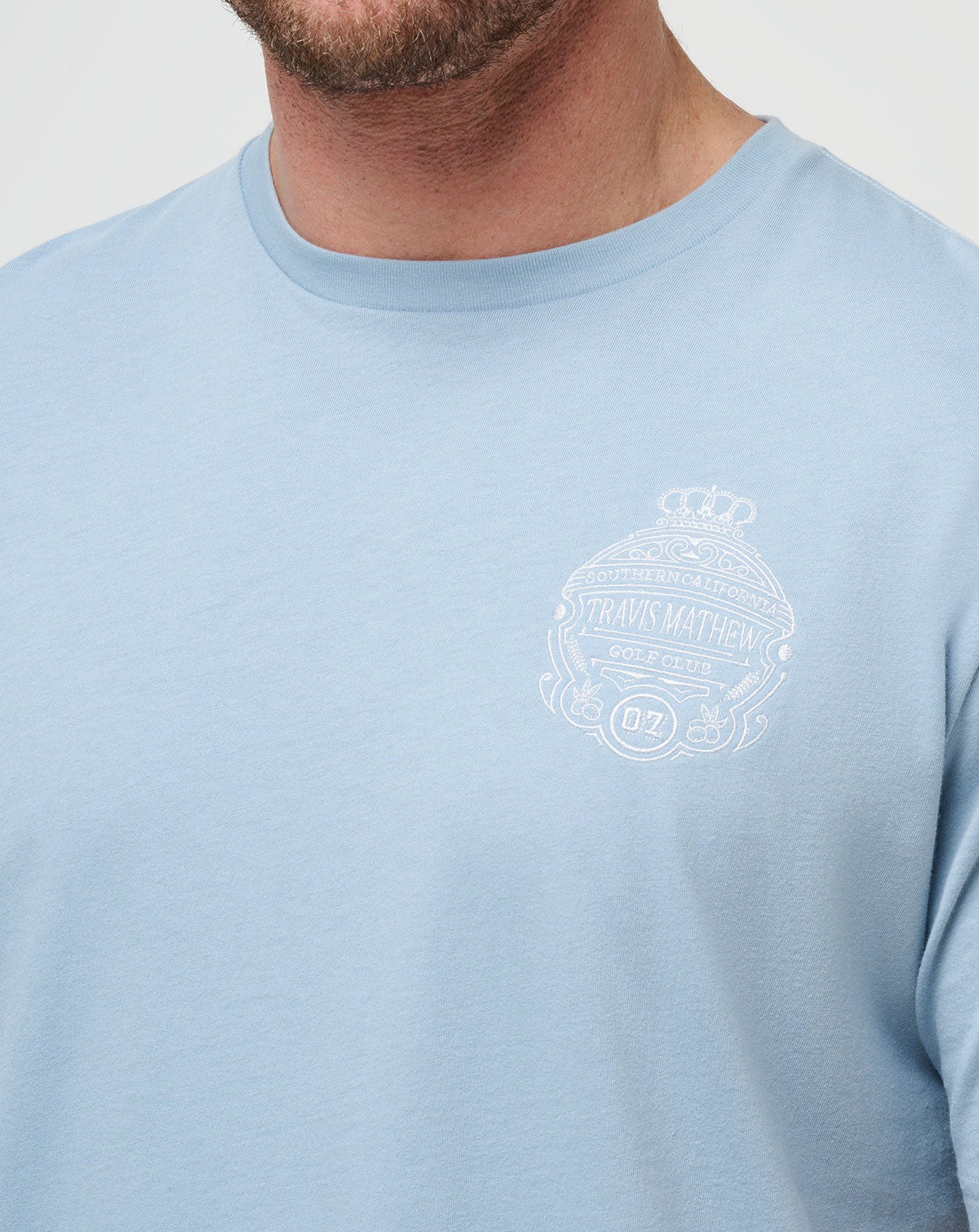 TravisMathew | Name Association Tee - Dusty Blue