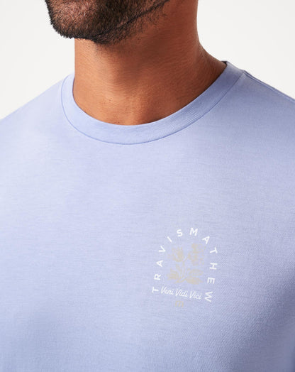 TravisMathew | Night Diver Tee - Heather Violet Storm