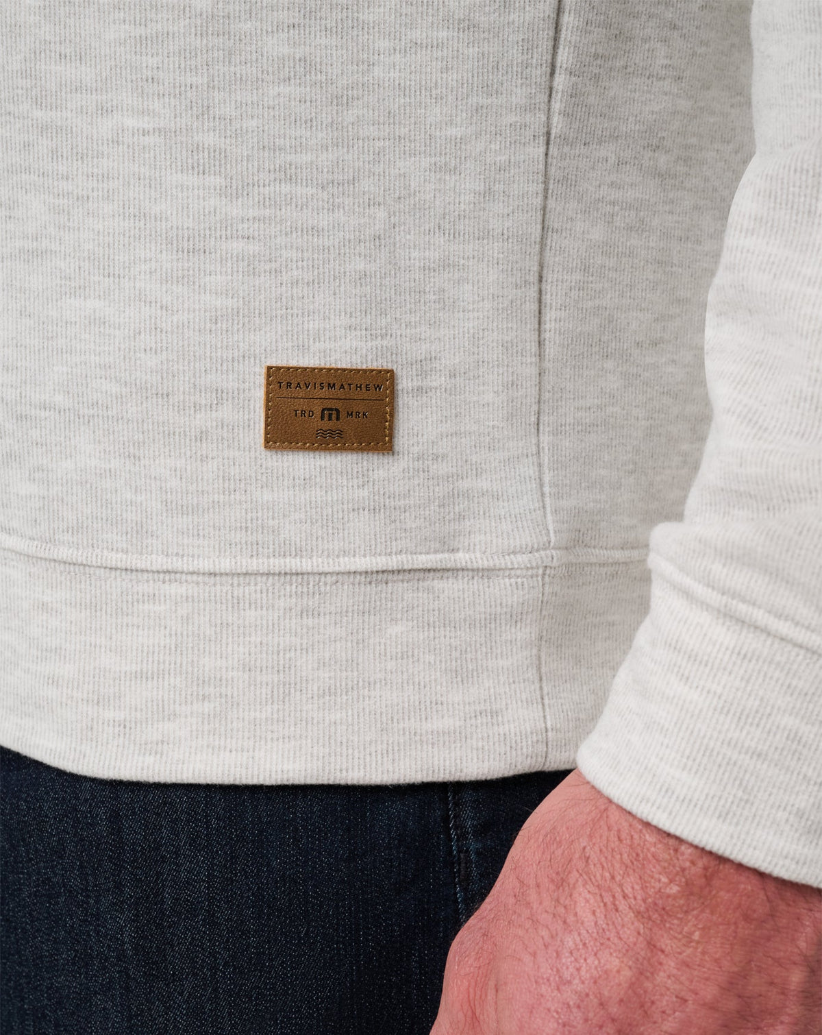TravisMathew | Cloud Sweater Quarter Zip - Heather Grey