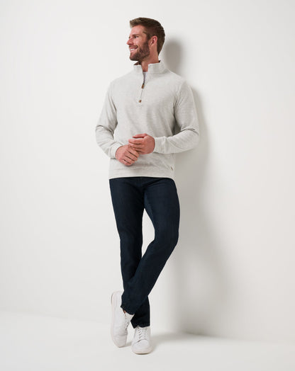 TravisMathew | Cloud Sweater Quarter Zip - Heather Grey