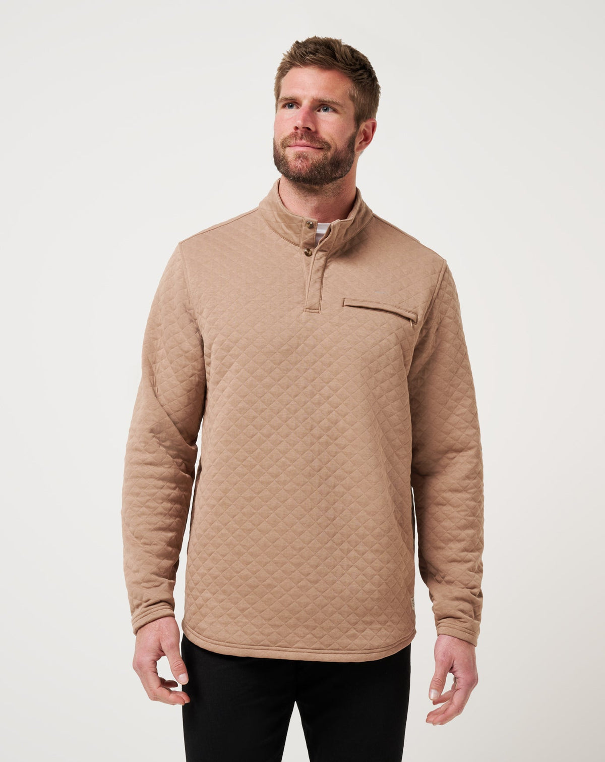 TravisMathew | Transatlantic Quarter Zip - Portabella