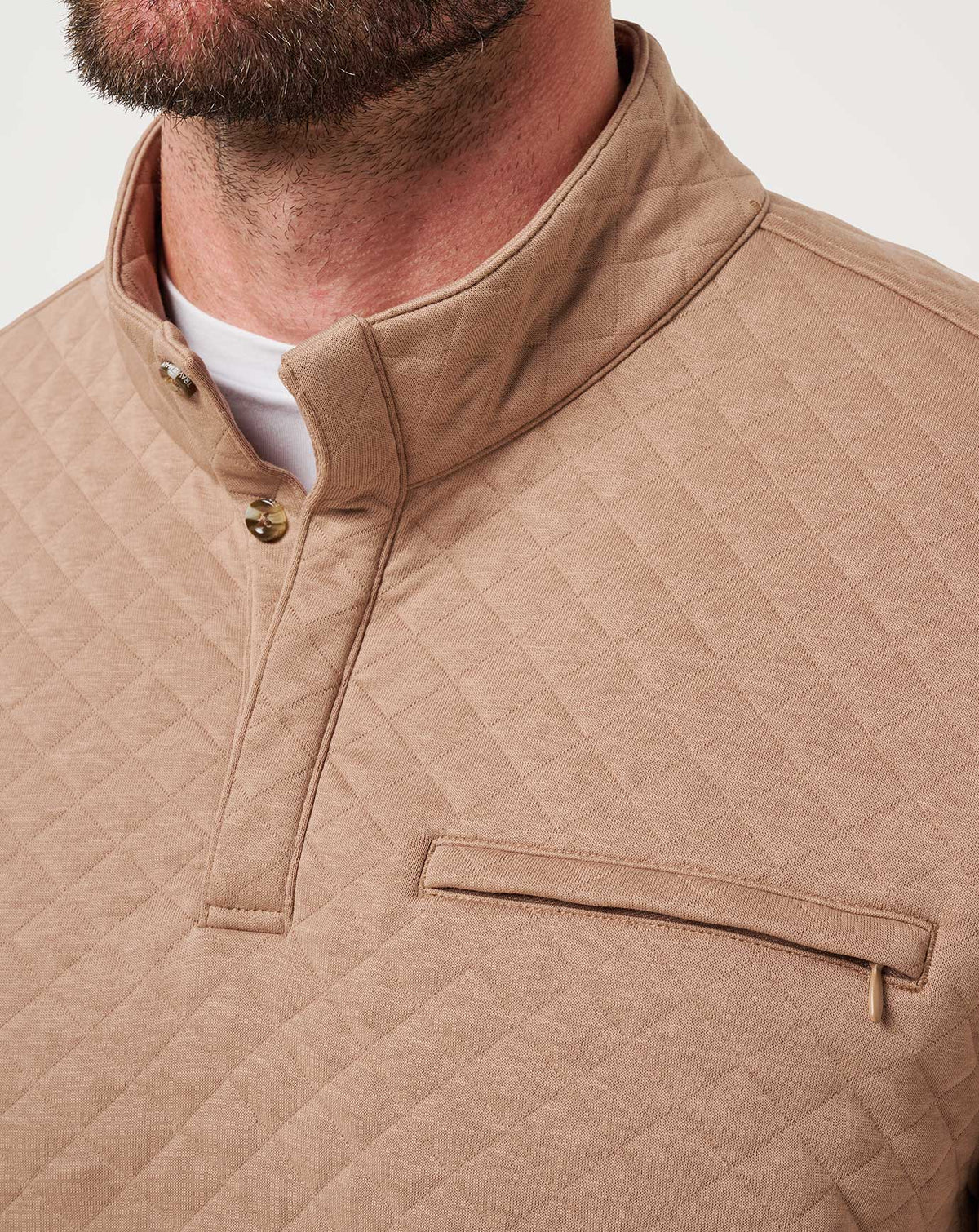 TravisMathew | Transatlantic Quarter Zip - Portabella