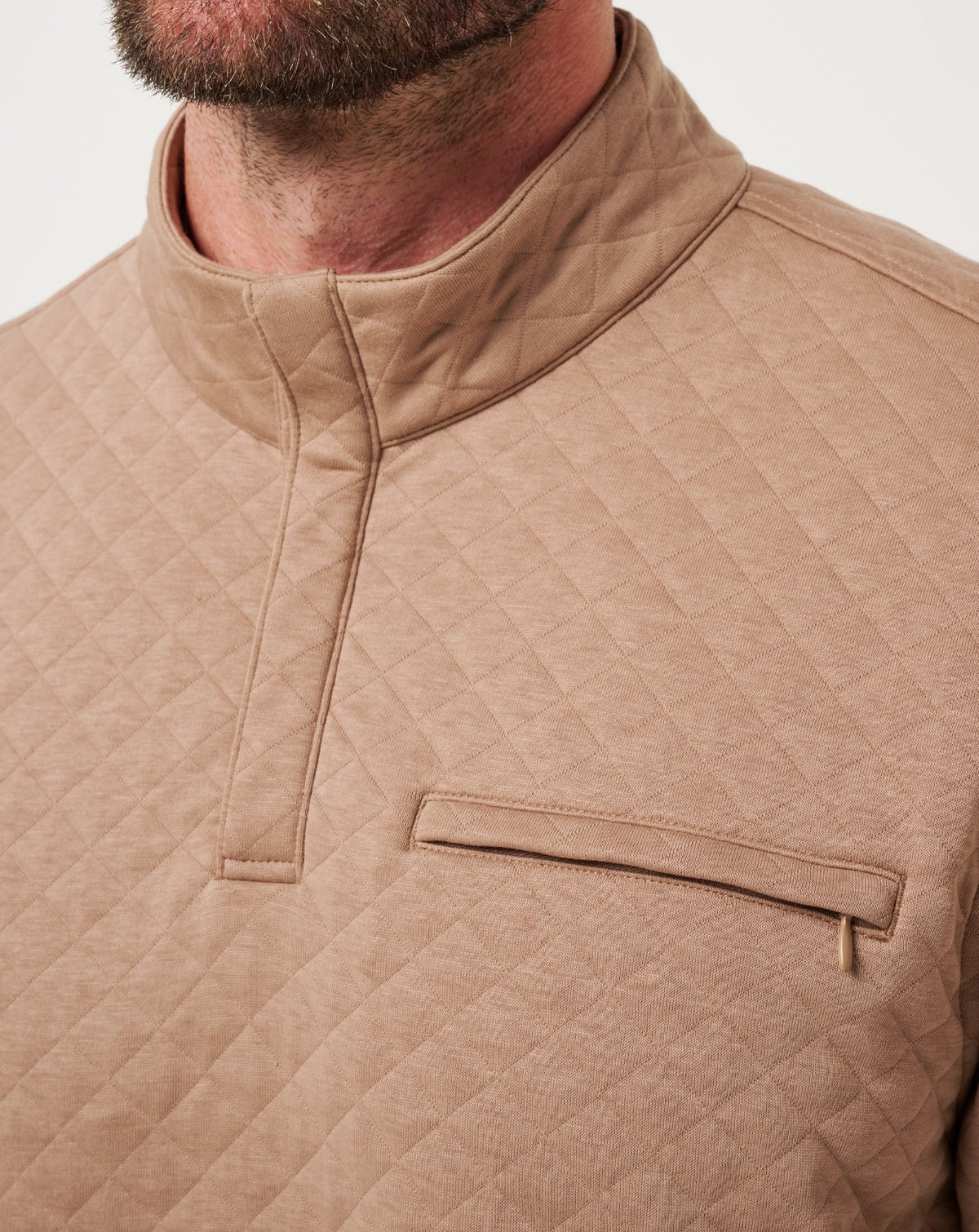 TravisMathew | Transatlantic Quarter Zip - Portabella