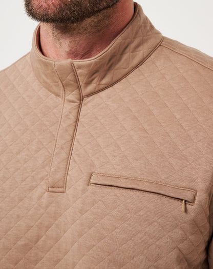 TravisMathew | Transatlantic Quarter Zip - Portabella