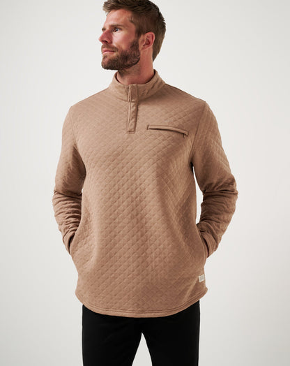 TravisMathew | Transatlantic Quarter Zip - Portabella