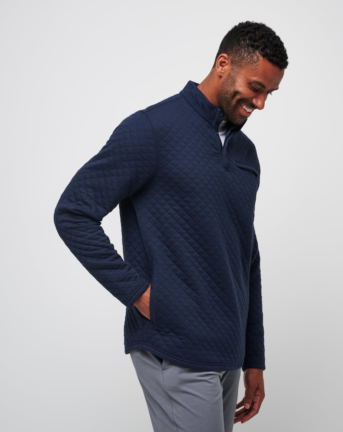 TravisMathew | Transatlantic Quarter Zip - Total Eclipse