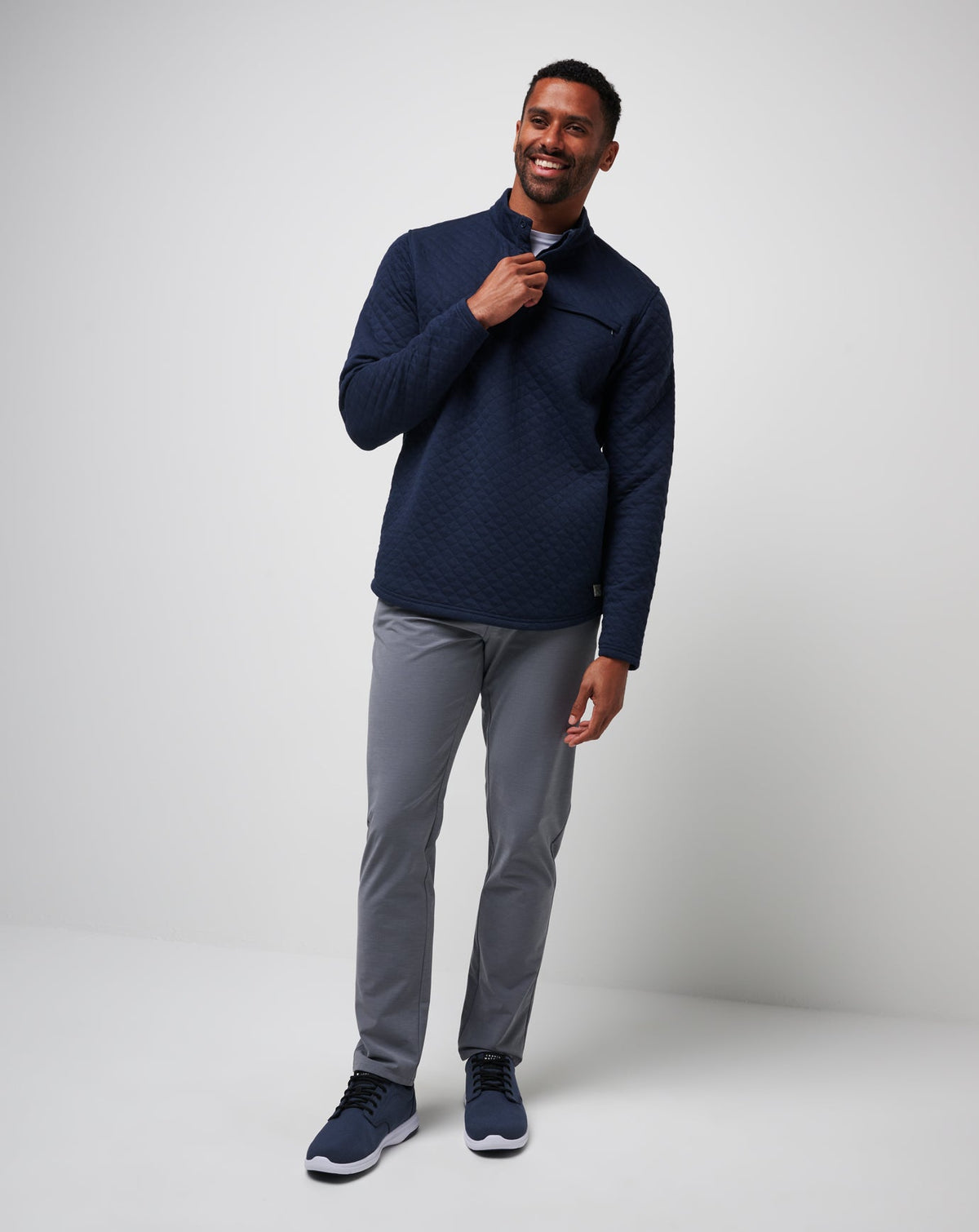 TravisMathew | Transatlantic Quarter Zip - Total Eclipse