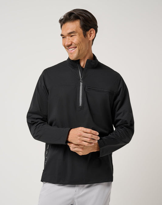 TravisMathew | On Course 2.0 Quarter Zip - Black