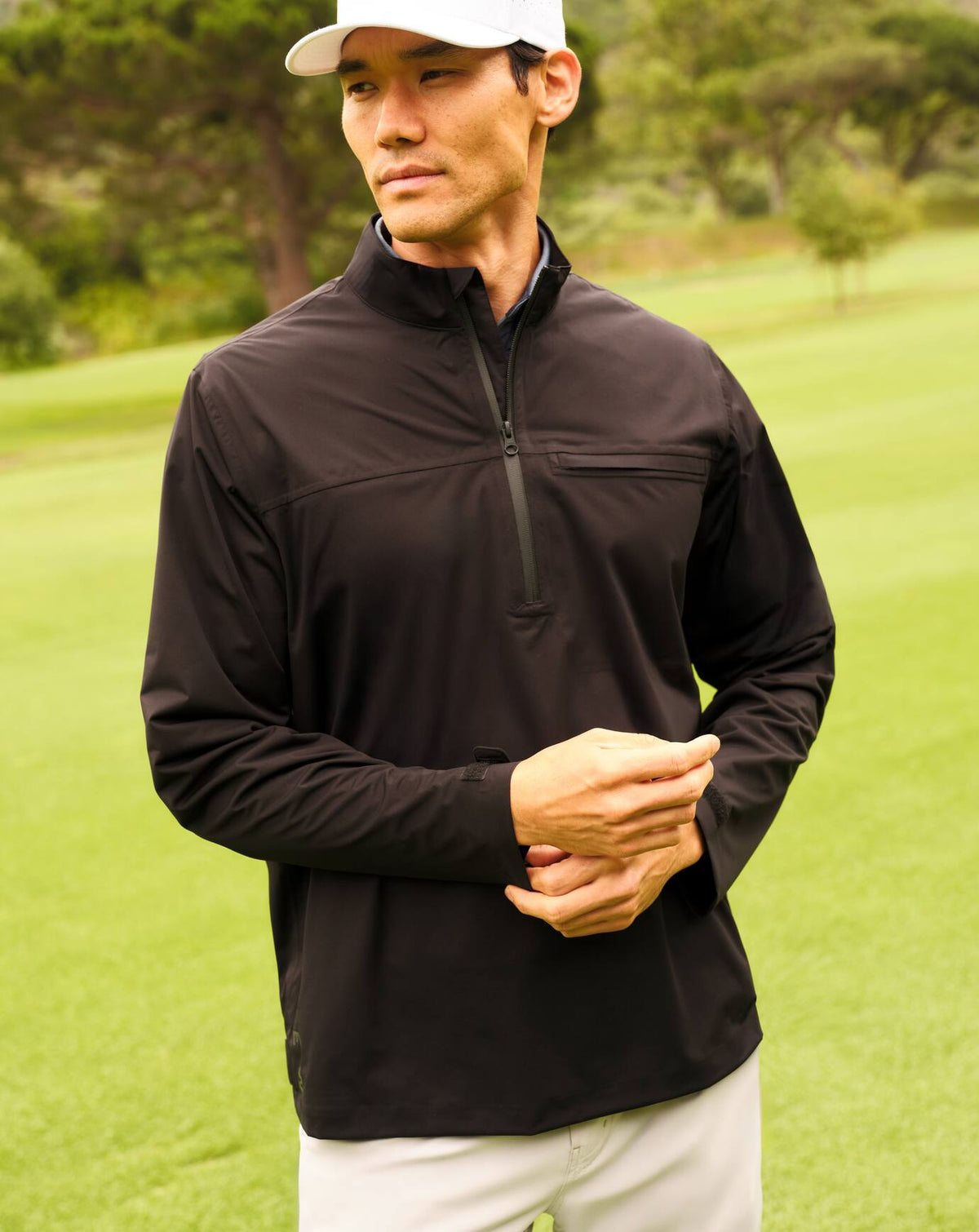TravisMathew | On Course 2.0 Quarter Zip - Black