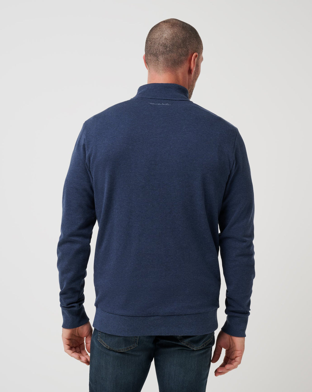 TravisMathew | Cloud Quarter Zip 2.0 - Heather Blue