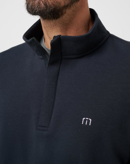 TravisMathew | Cloud Quarter Zip 2.0 - Black