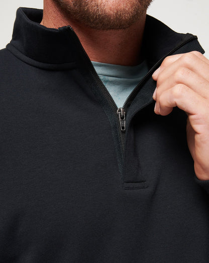 TravisMathew | Cloud Quarter Zip 2.0 - Black